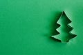 Cookie cutter on green Royalty Free Stock Photo