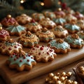 Cookie decorating bliss Colorful, festive cookies and joyful holiday baking