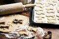 Cookie Dough on wooden Table