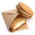 Cookie Envelope with Filling Royalty Free Stock Photo