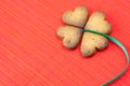 Cookie in the form of an Irish clover