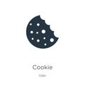 Cookie icon vector. Trendy flat cookie icon from gdpr collection isolated on white background. Vector illustration can be used for Royalty Free Stock Photo