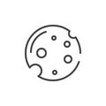Cookie line icon