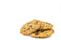 Cookie made with Grain , Raisin ,Almond, Pumpkin Seed, Cashew Nut, Cranberry , Walnut, Sunflower Seed, Chia Seed,Black Sesame Seed Royalty Free Stock Photo