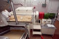 Cookie making machine in the factory