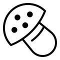 Cookie molds biscuit icon, outline style