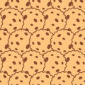 Cookie pattern seamless. Cookies background. Baby fabric texture