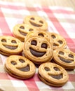 Cookie smile on a table Royalty Free Stock Photo