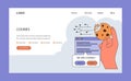 Cookie technology web banner or