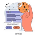 Cookie technology. Web browser session tracking. Access to user computer