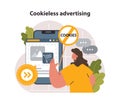 Cookieless advertising. Cookieless targeting. Web browser traffic privacy