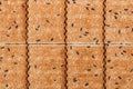 Cookies background. Stack of cripsy sweet chips biscuits