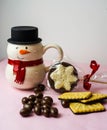 Cookies, chocolates and sweets to enjoy at Christmas Royalty Free Stock Photo