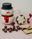 Cookies, chocolates and sweets to enjoy at Christmas Royalty Free Stock Photo