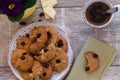 Cookies with cranberrys and white chocolate