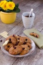 Cookies with cranberrys and white chocolate