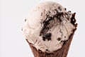 Cookies and cream ice cream cone