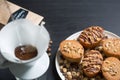 Cookies and a cup of coffee Royalty Free Stock Photo