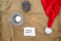 Cookies and a cup of milk for Santa Clause Royalty Free Stock Photo