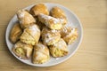 Cookies with curd filling. Delicious confectionery dessert.