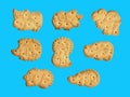 Cookies in the form of funny animals, good fun for children_