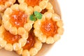 Cookies with fruit jelly Royalty Free Stock Photo