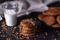 Cookies with a glass of milk