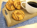 Cookies and grain coffee Royalty Free Stock Photo