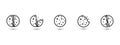 Cookies Icon Set Royalty Free Stock Photo