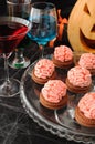 Cookies with marzipan brains for Halloween