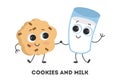 Cookies and milk. Royalty Free Stock Photo