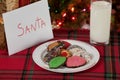 Cookies and Milk for Santa Royalty Free Stock Photo