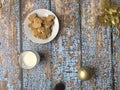 Cookies and milk for Santa Claus Royalty Free Stock Photo