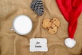 Cookies and milk for Santa Clause Royalty Free Stock Photo