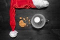 Cookies and milk for Santa Clause Royalty Free Stock Photo
