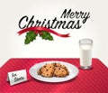 Cookies and Milk for Santa Royalty Free Stock Photo