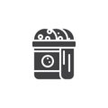 Cookies package vector icon