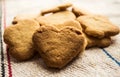 Cookies pastry biscuit heart shaped Royalty Free Stock Photo
