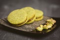 Cookies with pistachios.