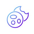 Cookies pixel perfect gradient linear vector icon