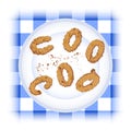 Cookies on Plate Royalty Free Stock Photo