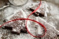 Cookies with powder sugar