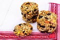 Cookies with Raisins, Peanuts, Sunflower Seeds, Oat Flakes and H