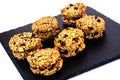 Cookies with Raisins, Peanuts, Sunflower Seeds, Oat Flakes and H