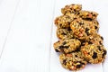 Cookies with Raisins, Peanuts, Sunflower Seeds, Oat Flakes and H
