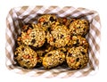 Cookies with Raisins, Peanuts, Sunflower Seeds, Oat Flakes and H