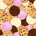 Cookies Repeating Seamless Background