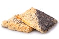 Cookies with sesame and poppyseed Royalty Free Stock Photo
