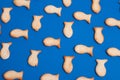 Cookies in the shape of a fish, the pattern of the biscuit,
