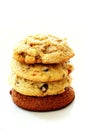 Cookies stacked in pile